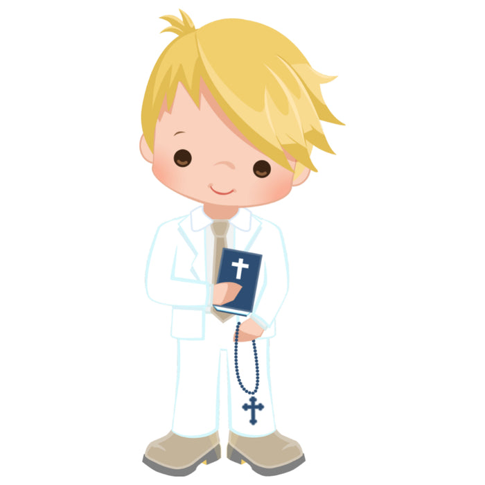 Customised Inclusive Communion Boy Toppers 15 x 2"