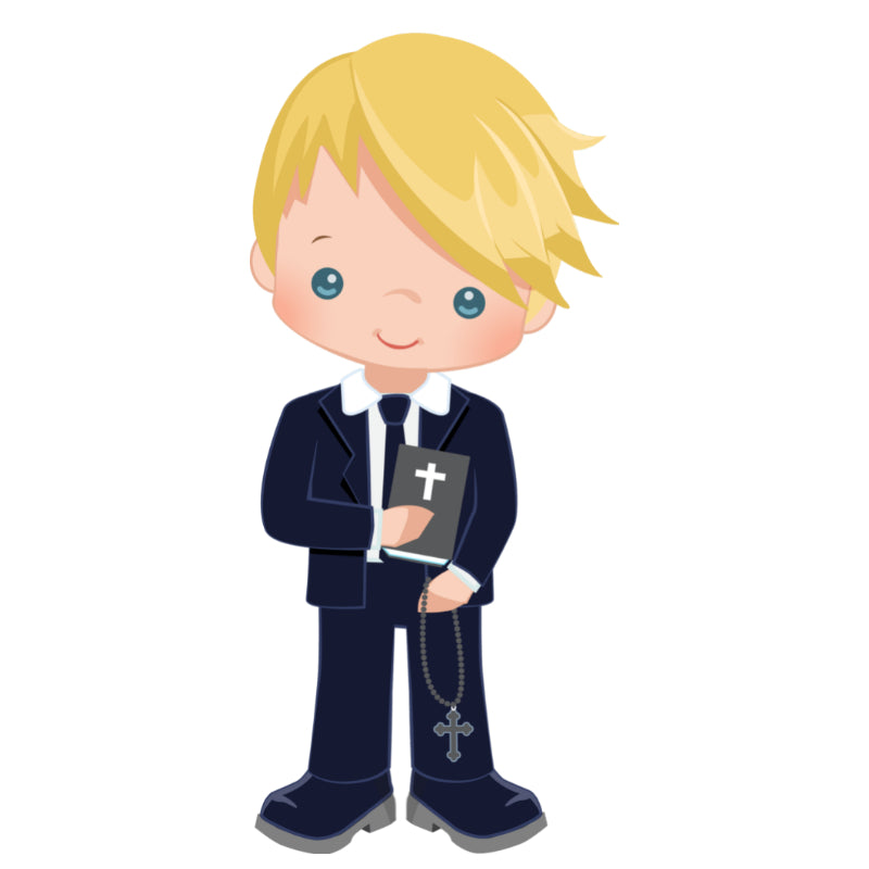 Customised Inclusive Communion Boy Toppers 15 x 2"