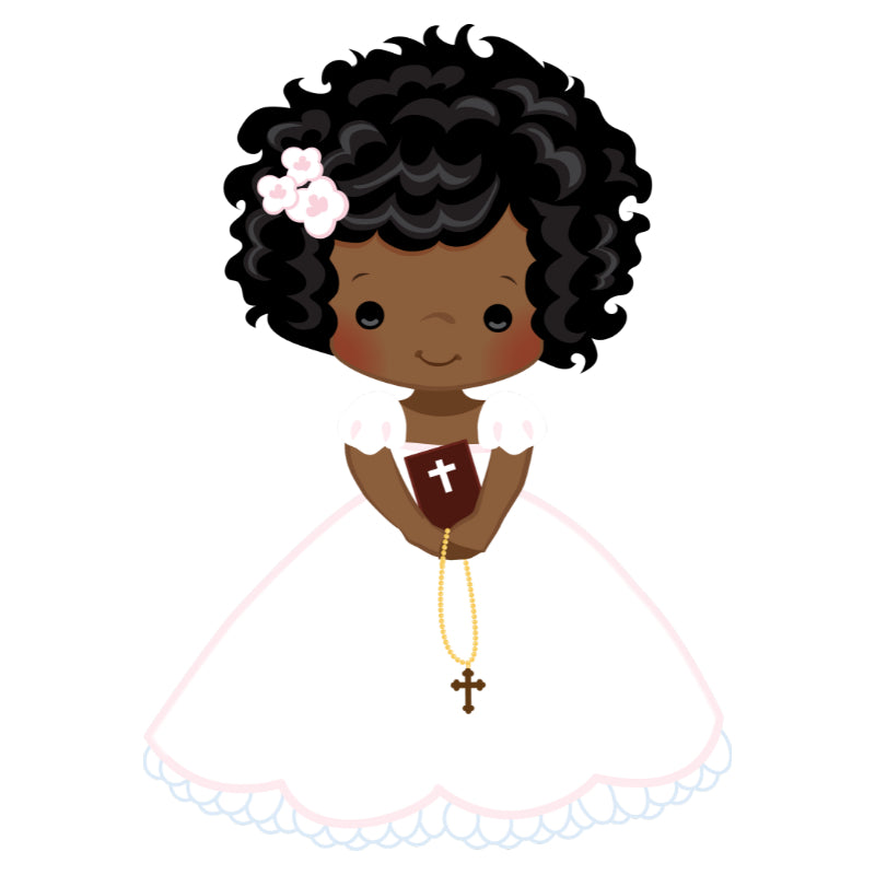 Customised Inclusive Communion Girl Toppers 15 x 2"