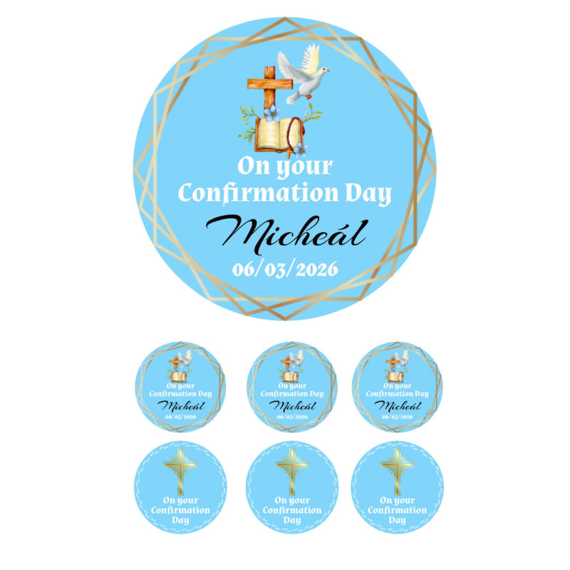 Customised Confirmation Edible Disc 8" & 6 x 2"
