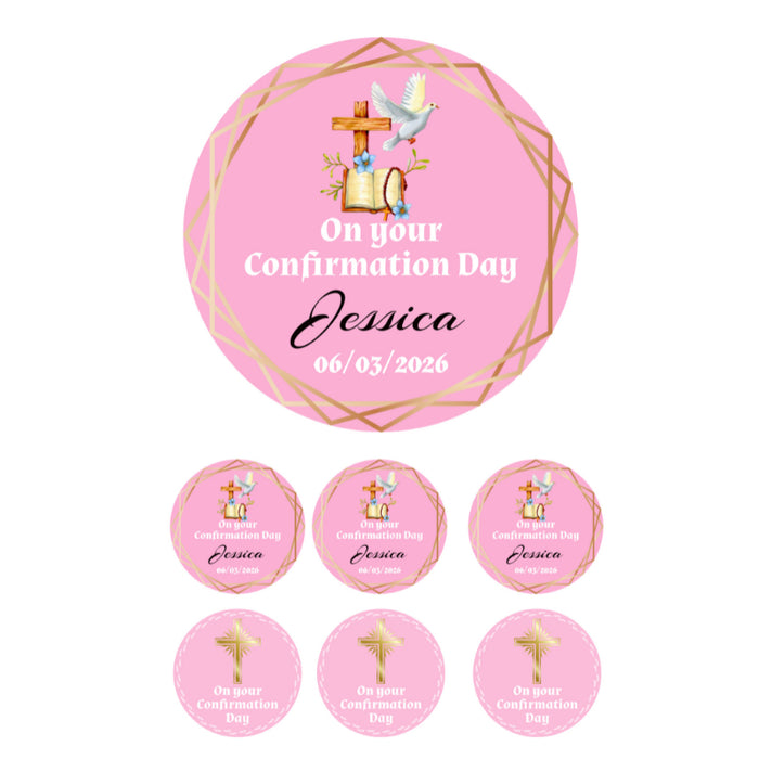 Customised Confirmation Edible Disc 8" & 6 x 2"