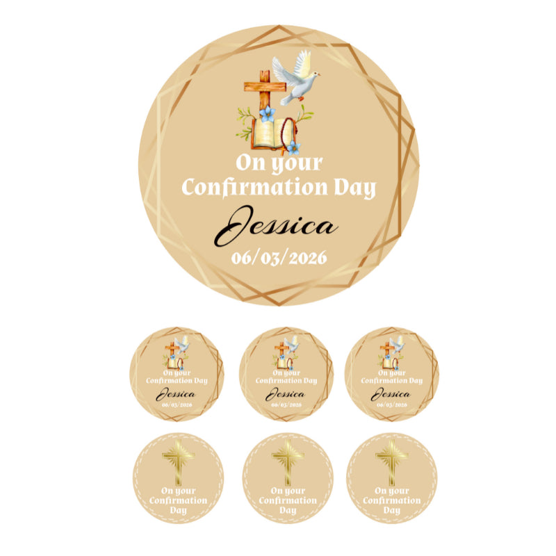 Customised Confirmation Edible Disc 8" & 6 x 2"