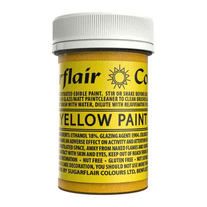 Sugarflair Matt Paint – Yellow 20g