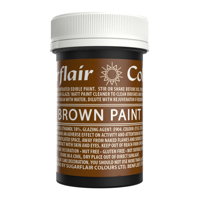 Sugarflair Matt Paint – Brown 20g