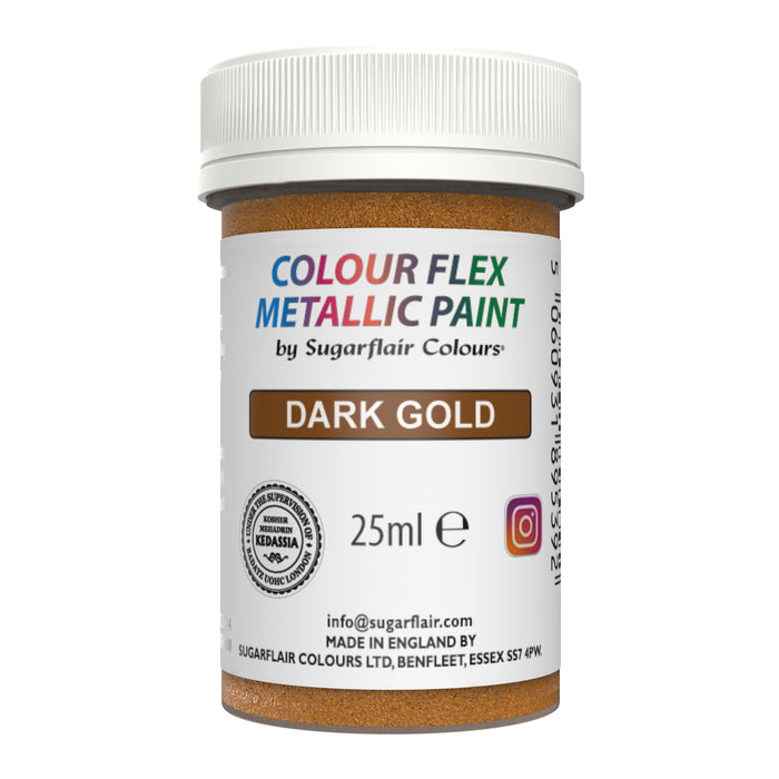 Colour Flex – Dark Gold (E171 Free) Metallic Edible Paint 25ml