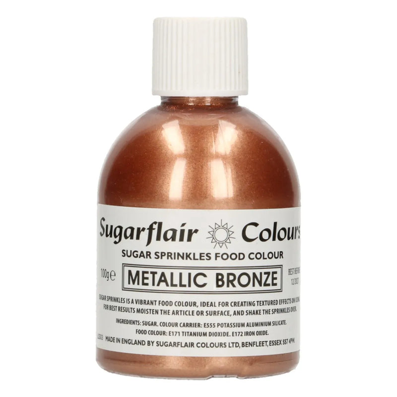 Metallic Bronze Sugar Sprinkles 100g