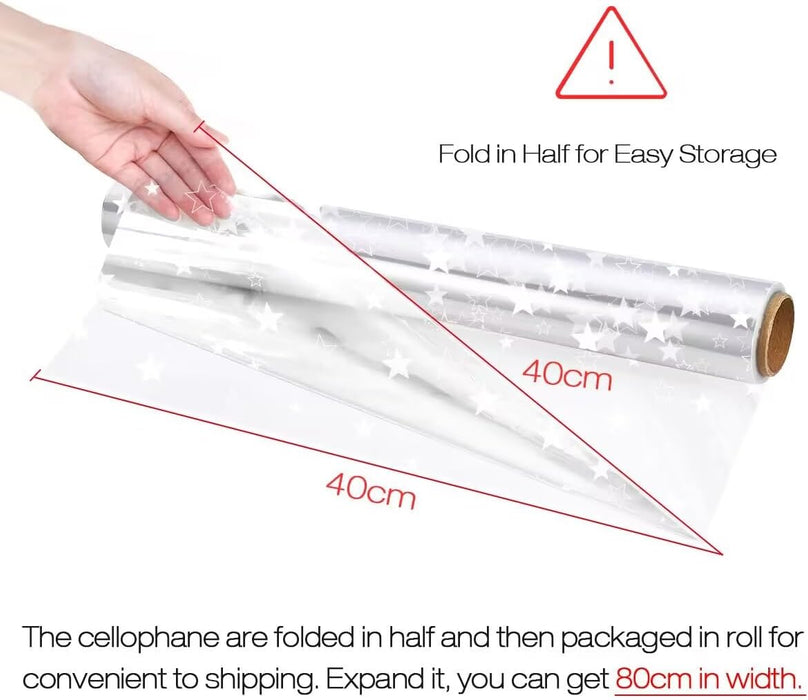 Food Safe Cellophane Roll - 80cm x 30m