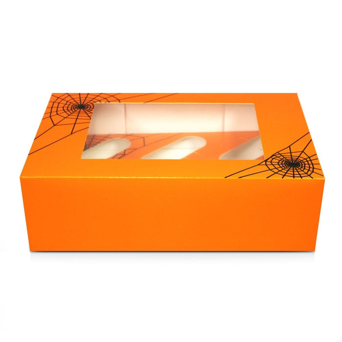 Halloween Cobweb Satin Cupcake Box 6 Insert
