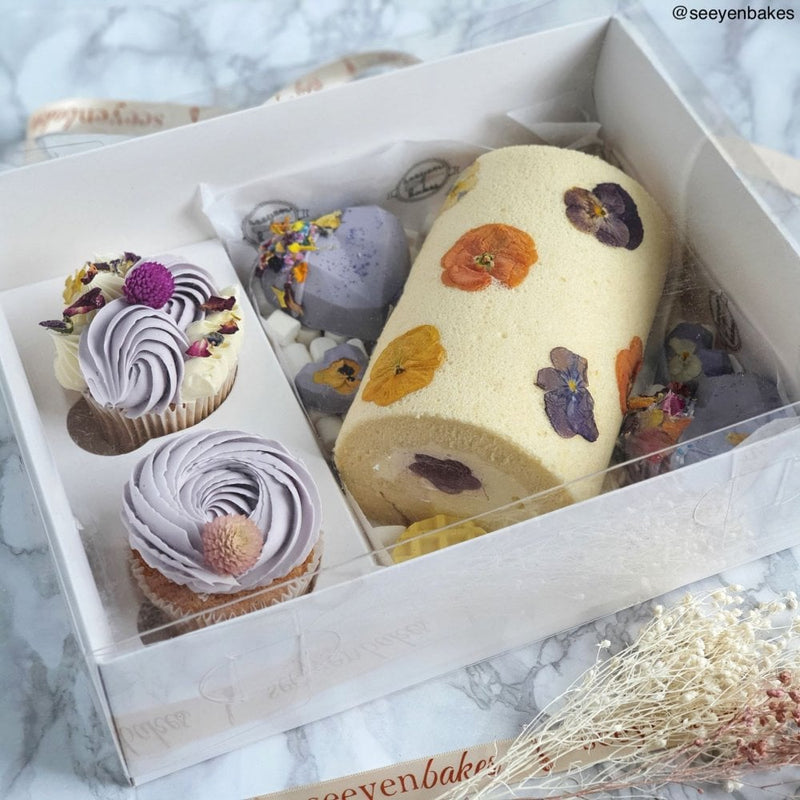 White Hamper & Cupcake Box