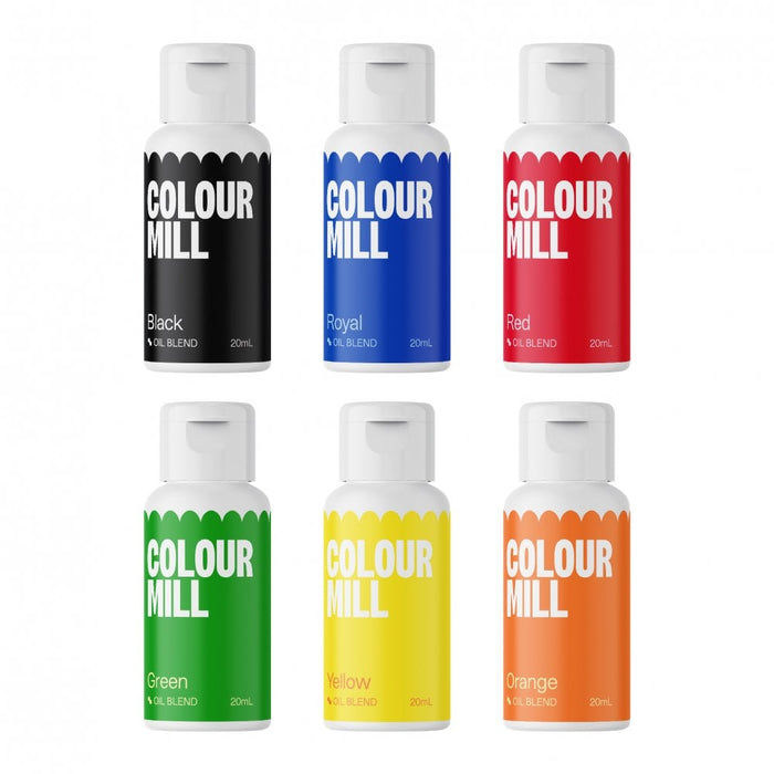 Primary Colours - Gift Set of 6 Oil Based Colouring