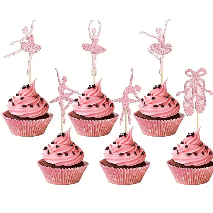 Cupcake Ballerina Toppers 6pc