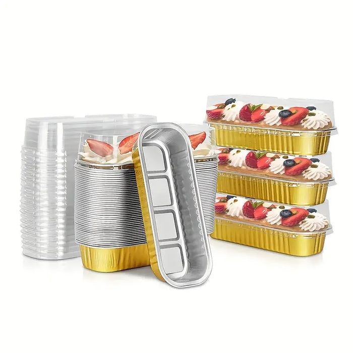 Mini Loaf Tins With Lids 10pk