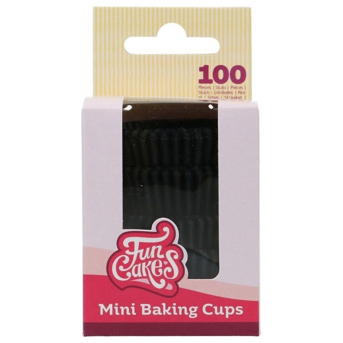FunCakes Black - Mini Baking Cups x 100
