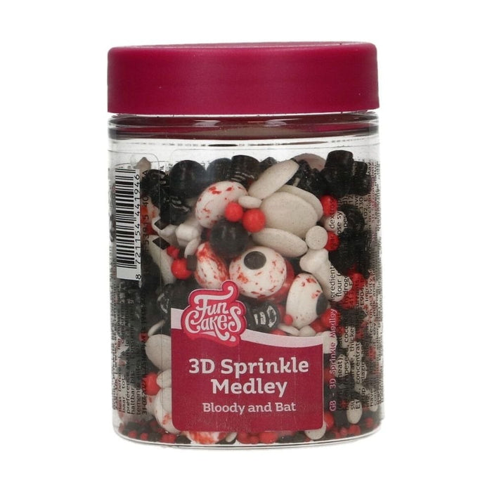 FunCakes Bloody And Bats 3D Sprinkle Medley 70g