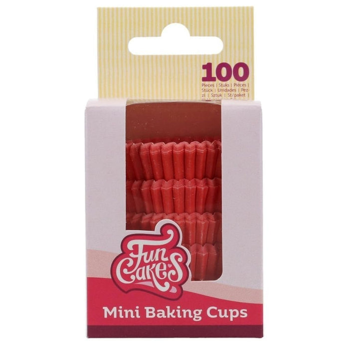FunCakes Red - Mini Baking Cups x 100