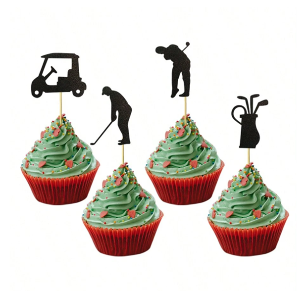 Golf Cupcake Toppers 8pc
