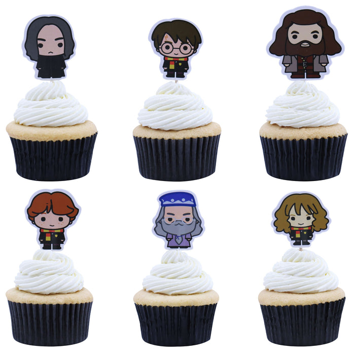 Harry Potter Cake Toppers, Pack of 6, Iconic Characters