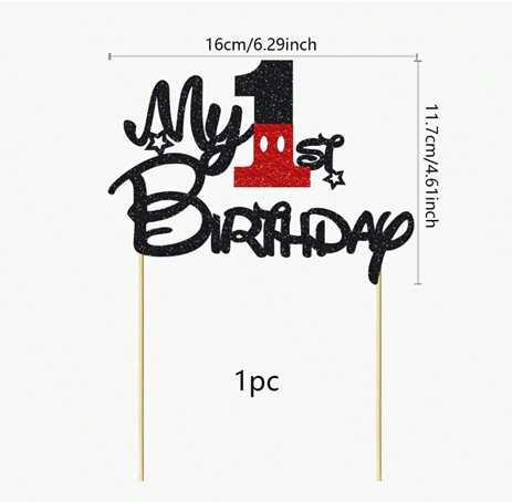Disney 1st Birthday Topper