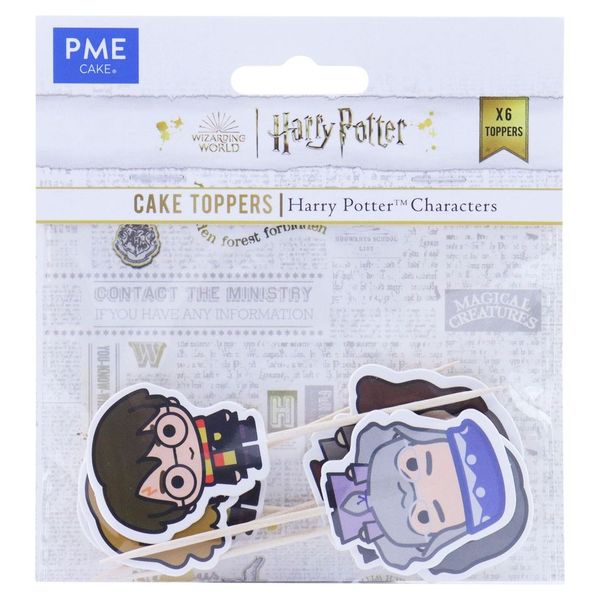 Harry Potter Cake Toppers, Pack of 6, Iconic Characters