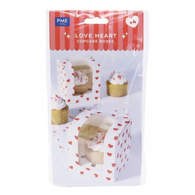 Love Hearts - Valentines Treat Boxes - Pk of 4