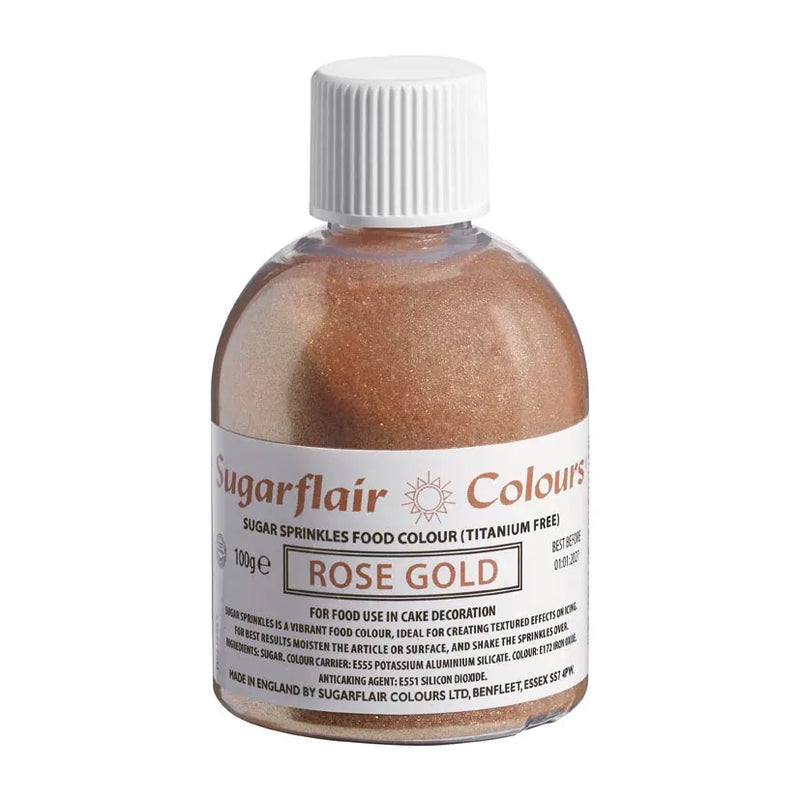Rose Gold Sugar Sprinkles 100g