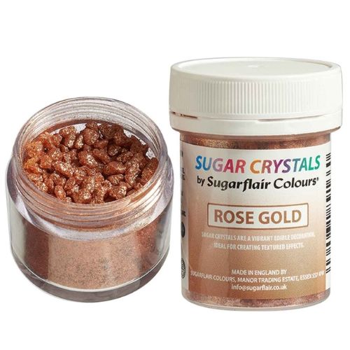 Sugarflair Sugar Crystals - Rose Gold