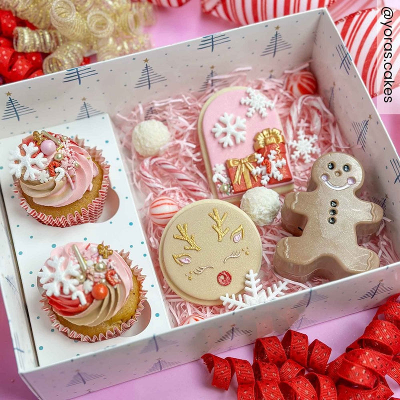 Nordic Trees Hamper & Cupcake Box