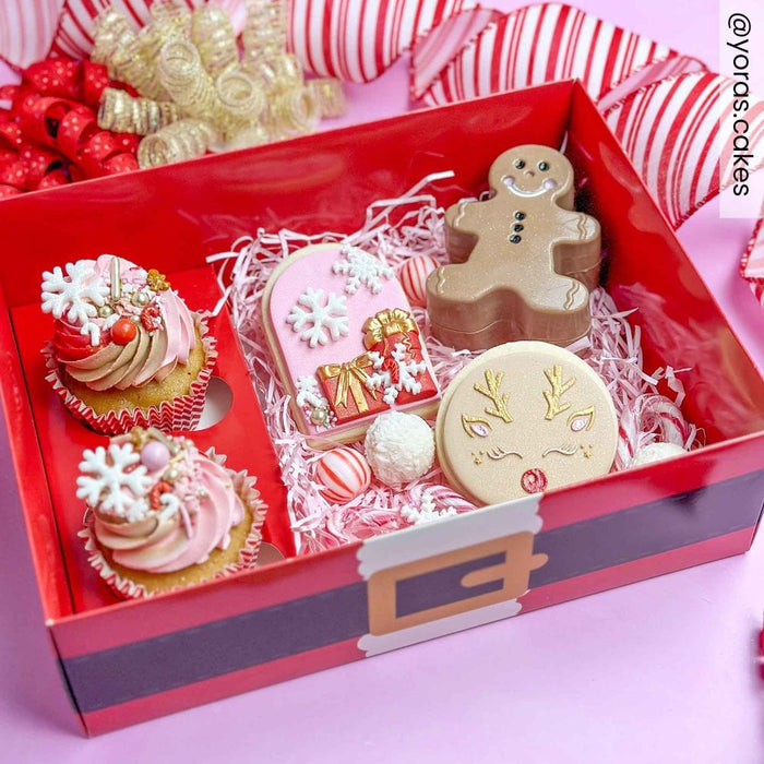 Santa Hamper & Cupcake Box