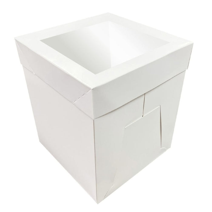 White Tall Cake Box Top Window - (14 X 14 X 12'')