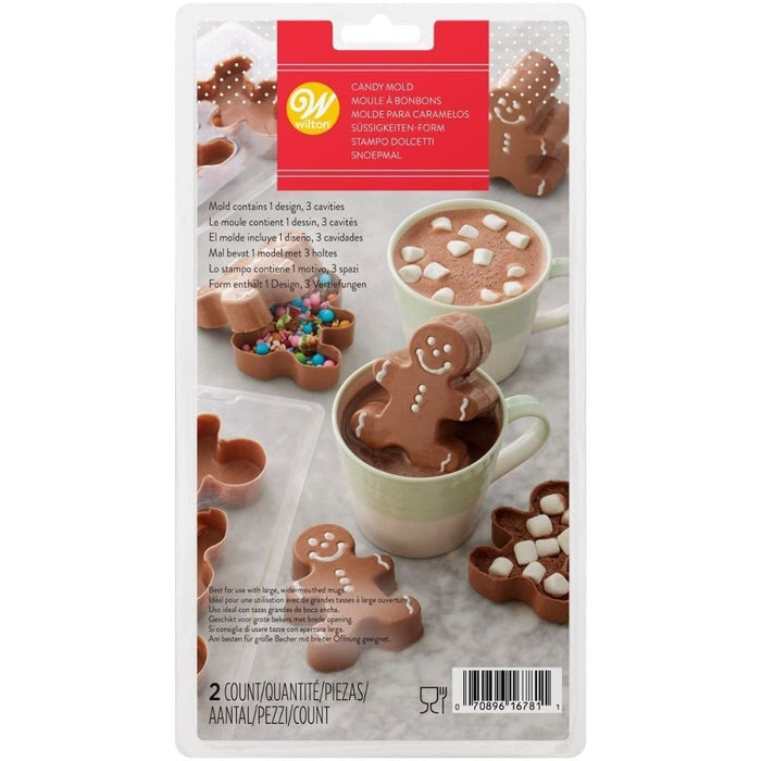 WILTON Gingerbread 3D Hot Chocolate Candy Mould