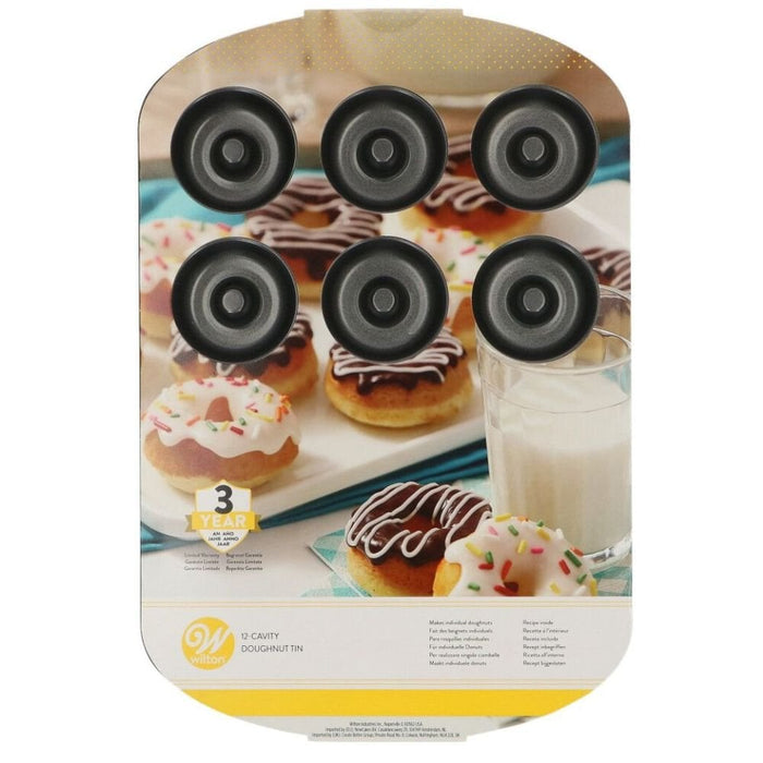 Wilton : Non Stick 12 Mini Cavity Donut Tin