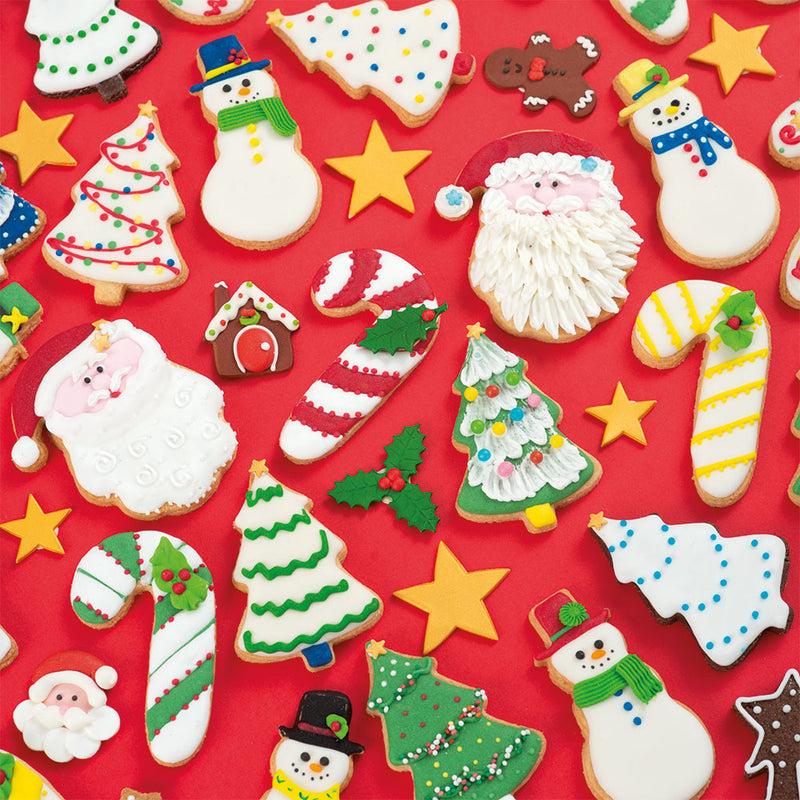 Christmas tree and snowman pastry cutter