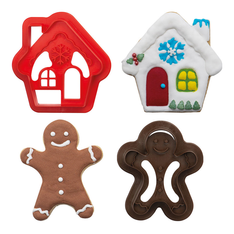 Gingerbread Man & House pastry cutter