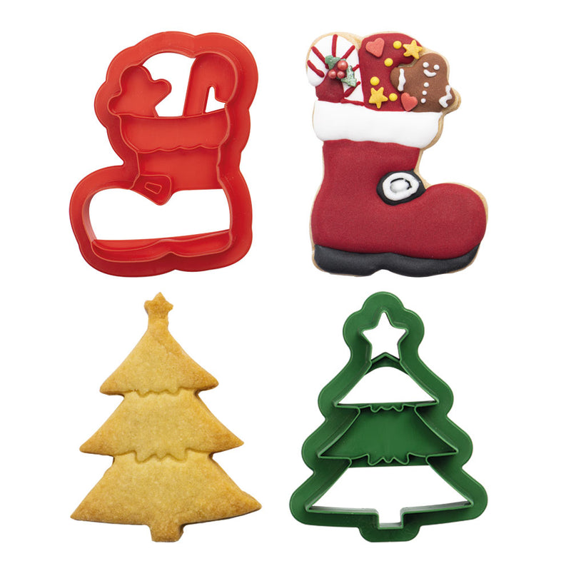 Christmas tree and boot cutter