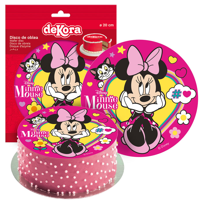 Edible 8" (20cm) Minnie Mouse Cake Disc