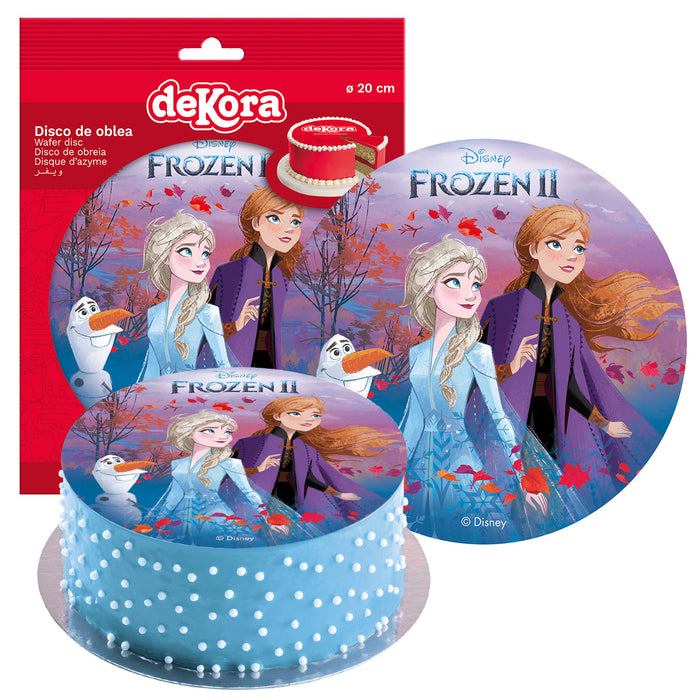 Edible 8" (20cm) Frozen Autumn Cake Disc