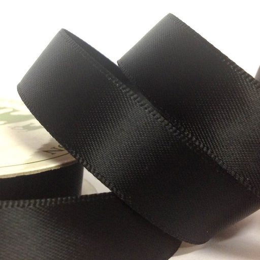 Black Coloured Ribbon - 22mm x 5m - Bakeworld.ie