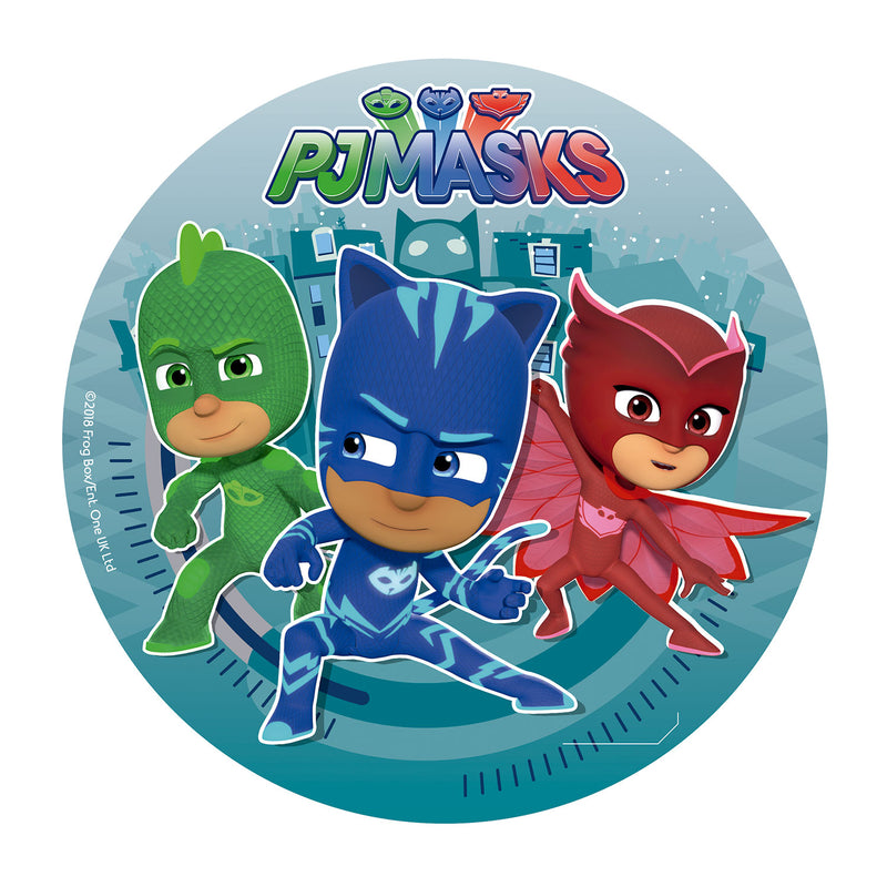 Edible 8" (20cm) PJ Masks Cake Disc