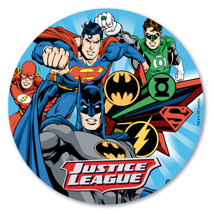 Edible 8" (20cm) Justice League Cake Disc