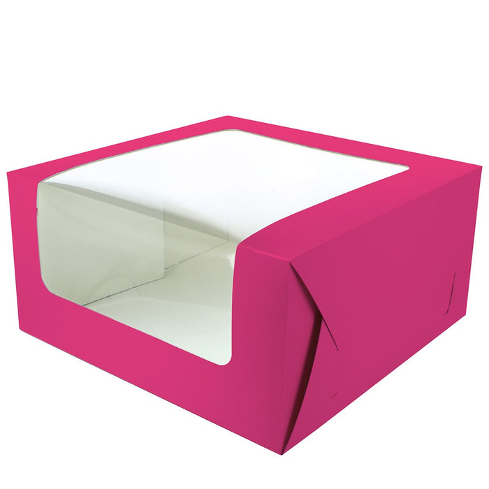 Brights - Hot Pink Cake Box - 10" X 5"