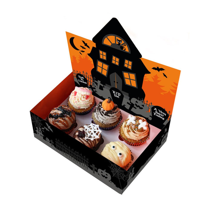 6/12 Cupcake Display Box - Halloween