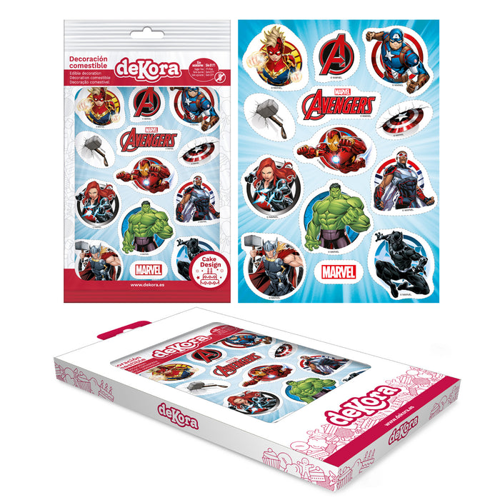 Avengers Edible Cupcake Discs