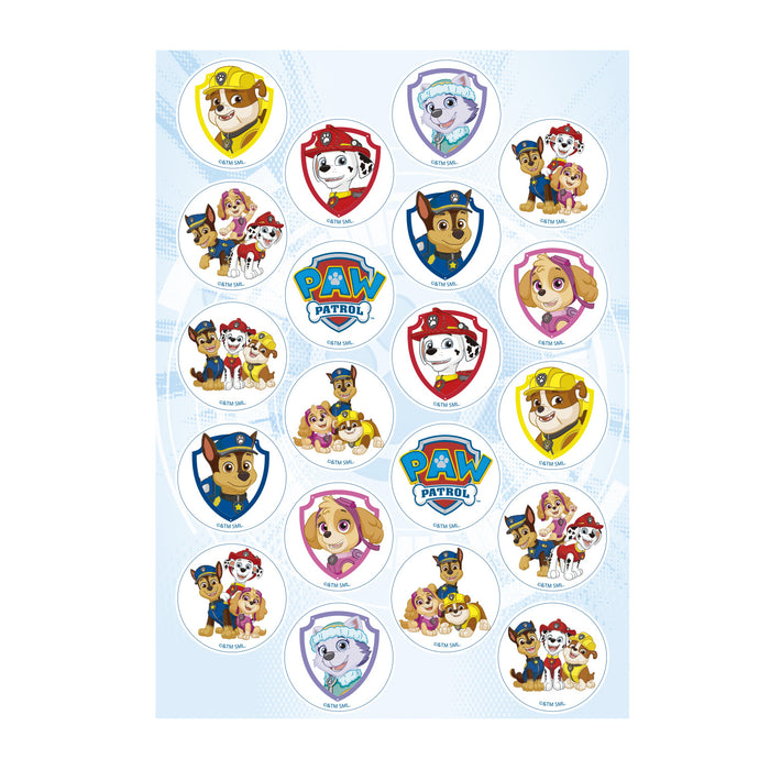 Paw Patrol Edible 1.3" Cupcake Discs