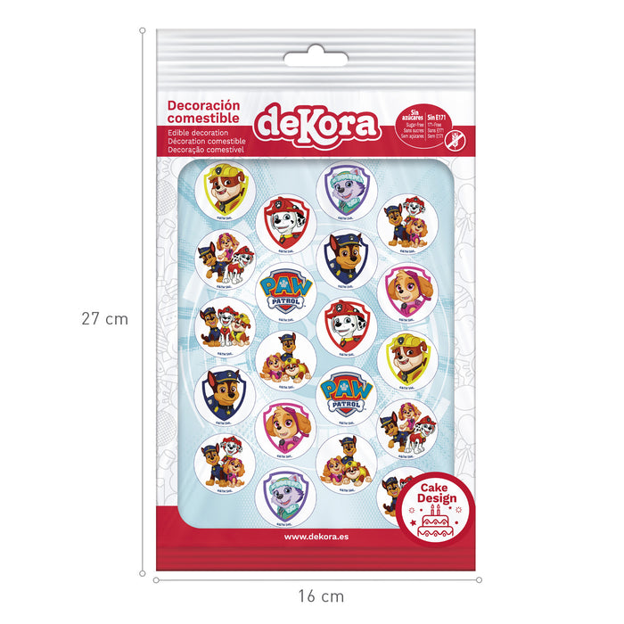 Paw Patrol Edible 1.3" Cupcake Discs
