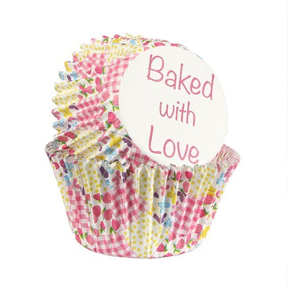 Baked With Love - Foil Lined Patchwork Multi 25 Pack