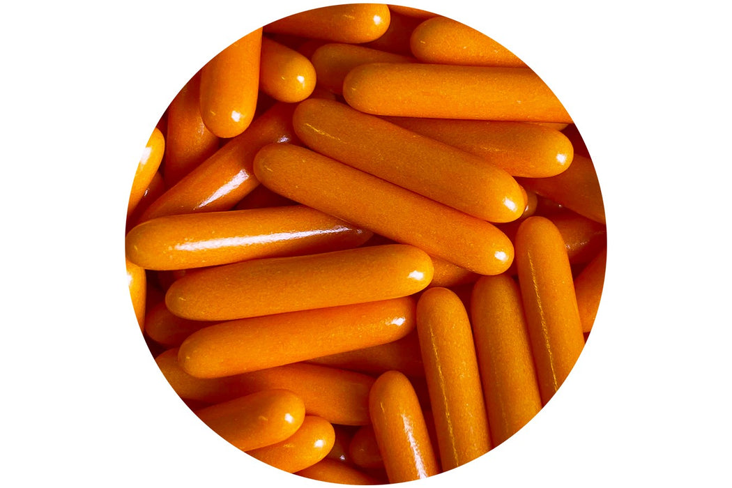 Macaroni Rods - Polished Orange 50g