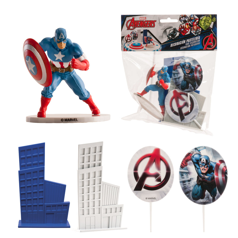 PVC Cpt America Decorating Kit 2