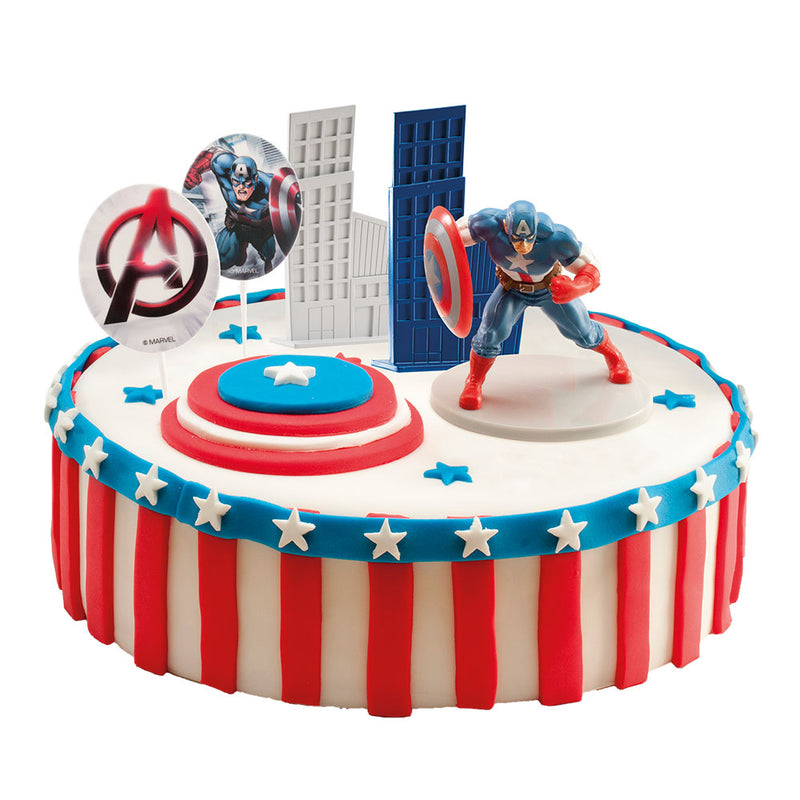 PVC Cpt America Decorating Kit 2