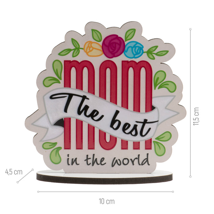Best Mom In the World 4" x 4"