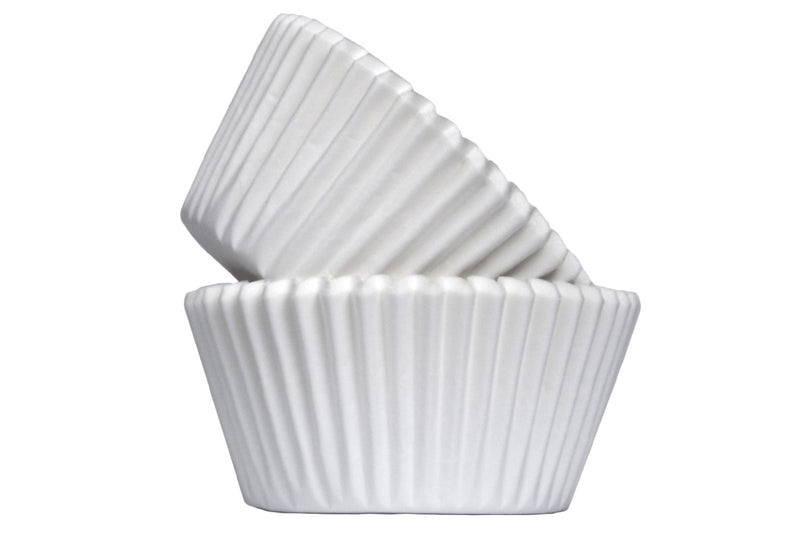 White Plain Printed Baking Cases 50pk